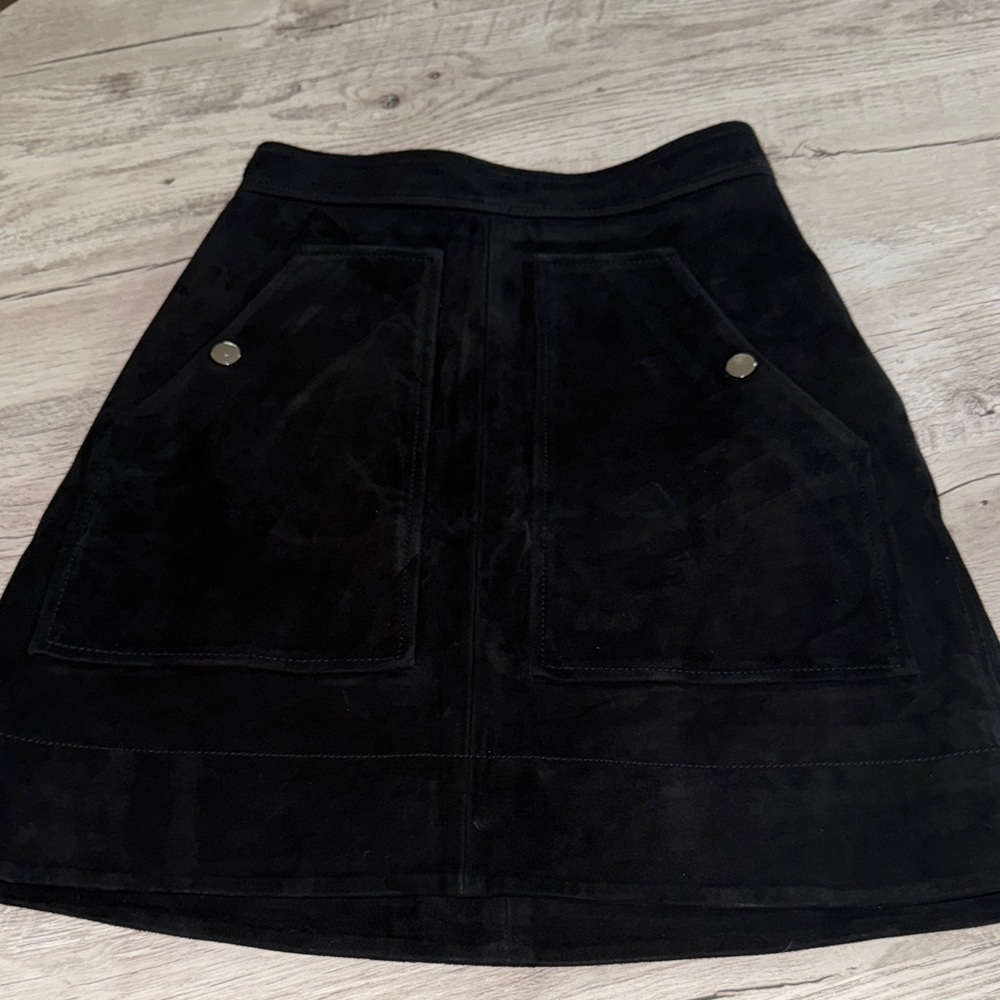 Joes jeans - Black Suede A-Line Skirt